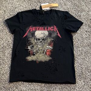 Women’s TopShop And Finally Nibbed Metallica Tshirt